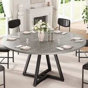 51" Round Kitchen Dining Room Table for 6-8