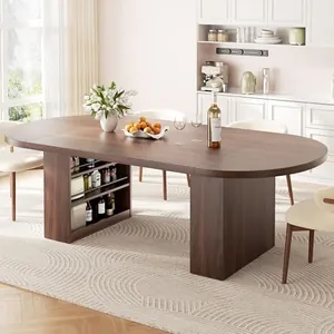 70.8" Oval Dining Table for 6-8