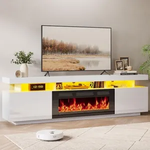 70" Floating Fireplace TV Stand