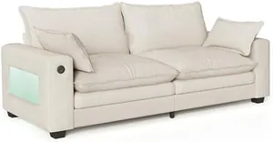 80" Loveseat Sofa, Chenille 2 Seater Cloud Couch