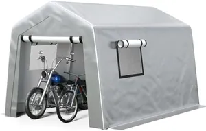 8x10FT Carport Tent with Roll-up Windows