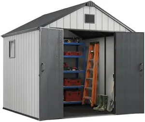 8x8FT Resin Outdoor Storage Shed