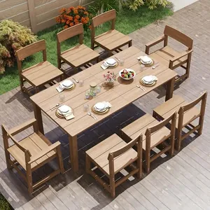 9-Piece HIPS Patio Dining Set for 8