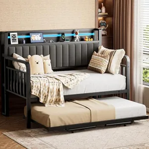 Daybed with Trundle and LED Light