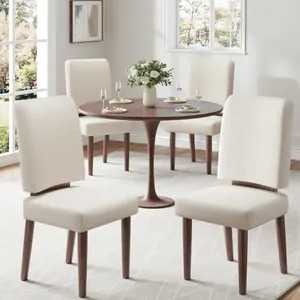 Dining Chairs Set of 4, Wooden Kitchen Chairs