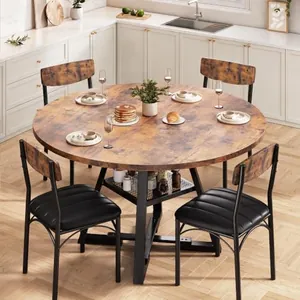 Dining Table Set for 4, Kitchen Table and Chairs for 4