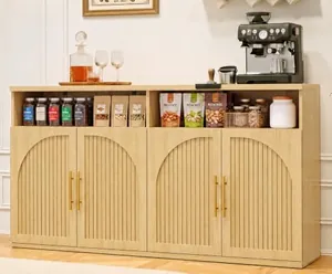 Fluted Sideboard Buffet Cabinet