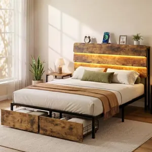 Full Bed Frame with Headboard