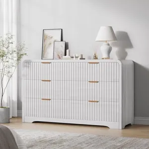 Modern 6 Drawer Dresser for Bedroom