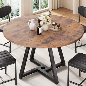 Round Pedestal Dining Table for 4